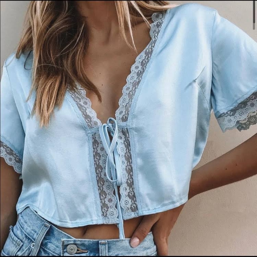 Princess Polly Vintage Tie Up Top